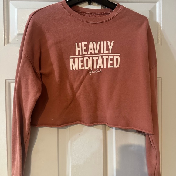 Tops - Heavily Meditated Cropped Sweatshirt
